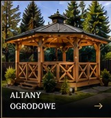 Poglądowa wizualizacja altany ogrodowej